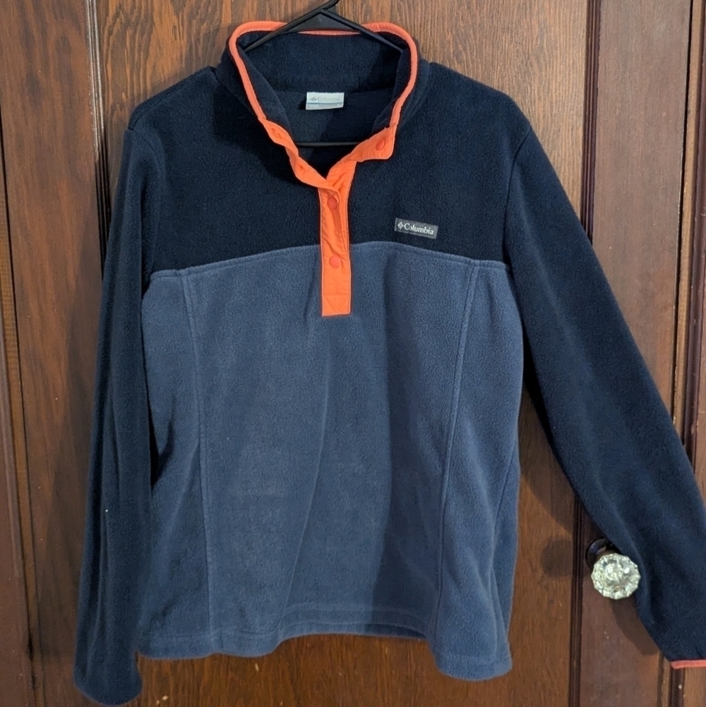 Columbia women’s Benton Springs size Large half snap fleece classic pullover